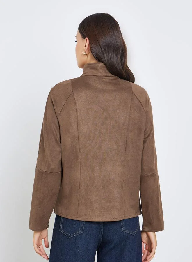 ستايلي جاكيت بأزرار ومظهر شمواه