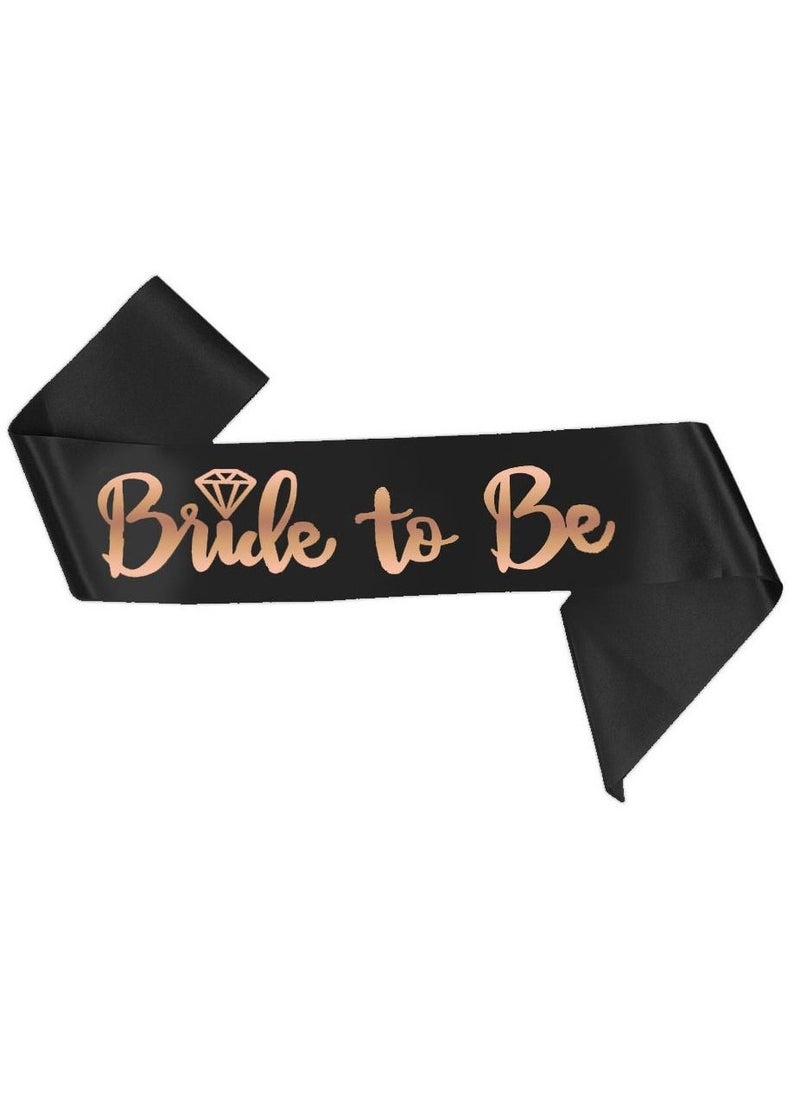 VITION Bride To Be Sash Party Wedding Decorations Party Favors Accessories Black - Image 2