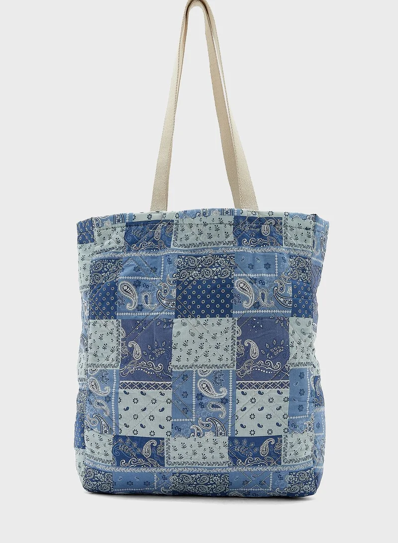 American Eagle Quilted Crossbody Tote