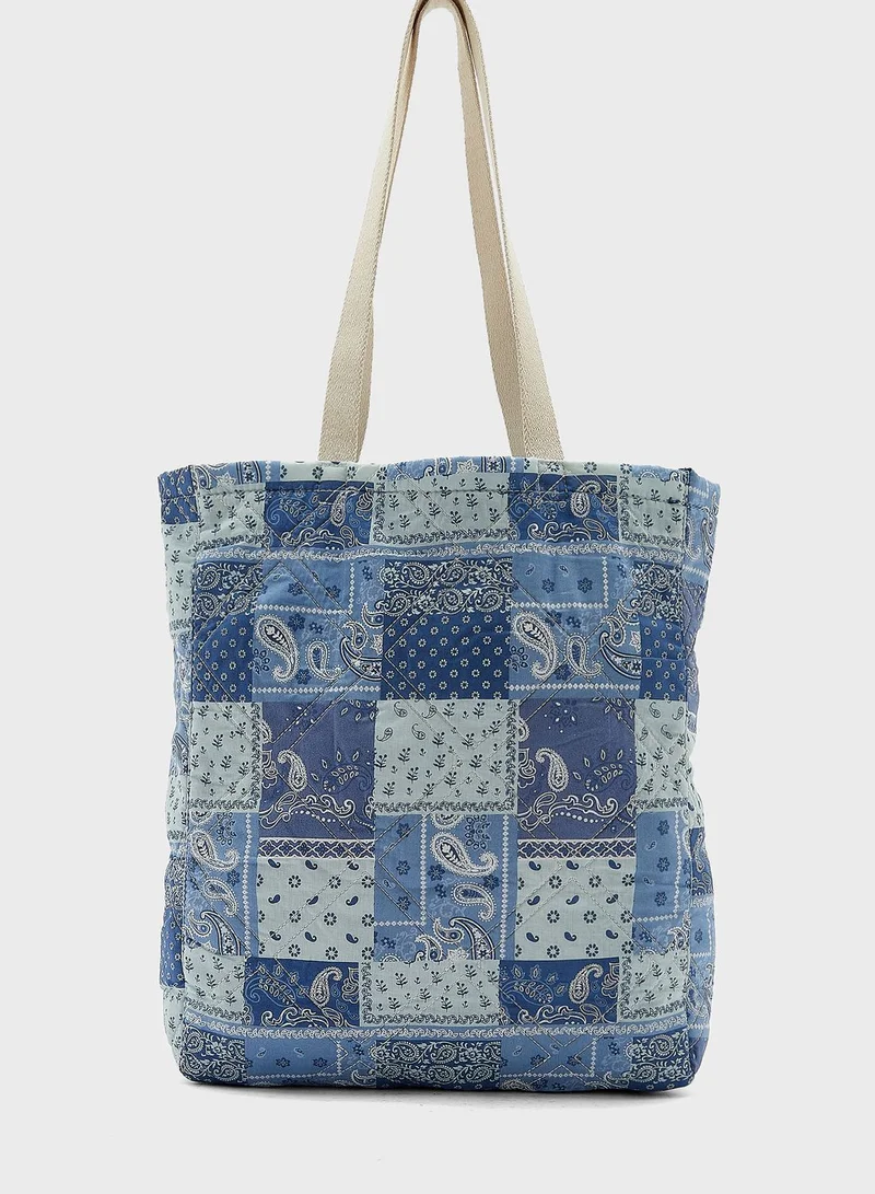 American Eagle Quilted Crossbody Tote
