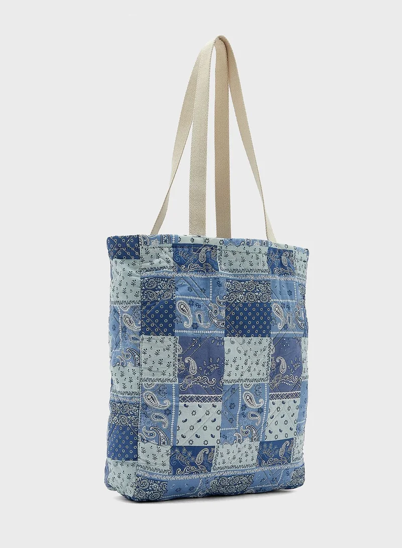 American Eagle Quilted Crossbody Tote