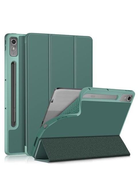 for Lenovo Tab P12 12.7 Cover, Soft TPU Back Shell Slim Fit Smart Sleep Protective Case with Multi-Angle Stand for Lenovo Tab P12 Pad Pro TB-370FU Tablet Cover