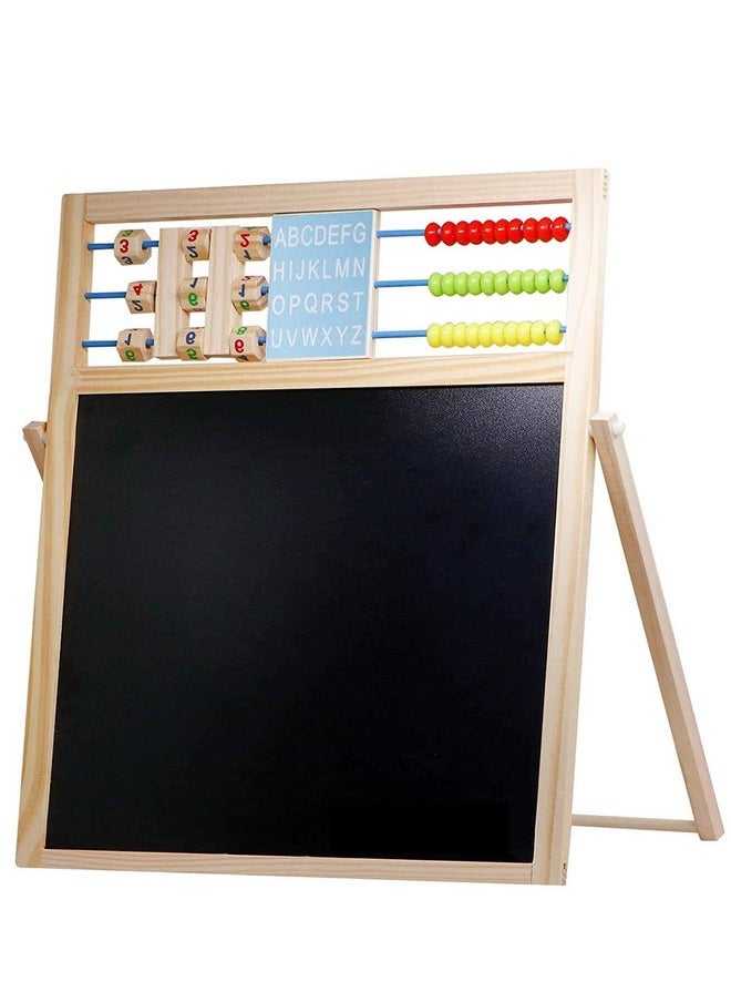 WireScorts - Multipurpose Writing Board Slate Double Sided Educational Board With Numbers Maths Learning Toy For Kids, Multicolor, Pack Of 1 - Image 1