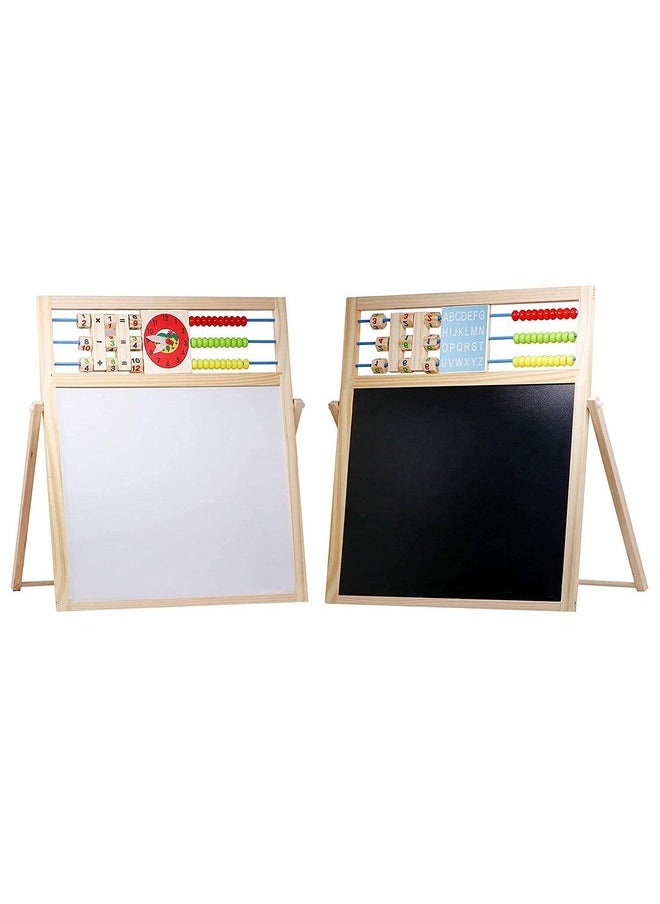 WireScorts - Multipurpose Writing Board Slate Double Sided Educational Board With Numbers Maths Learning Toy For Kids, Multicolor, Pack Of 1 - Image 1