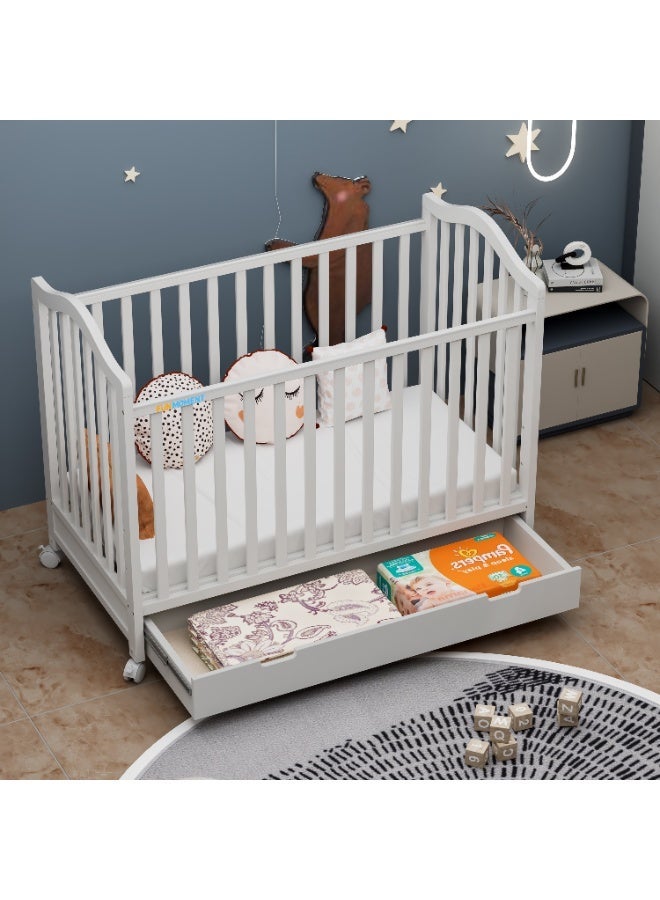 FUN MOMENT Baby's bed with storage drawer 120 x 60 cm - Image 1