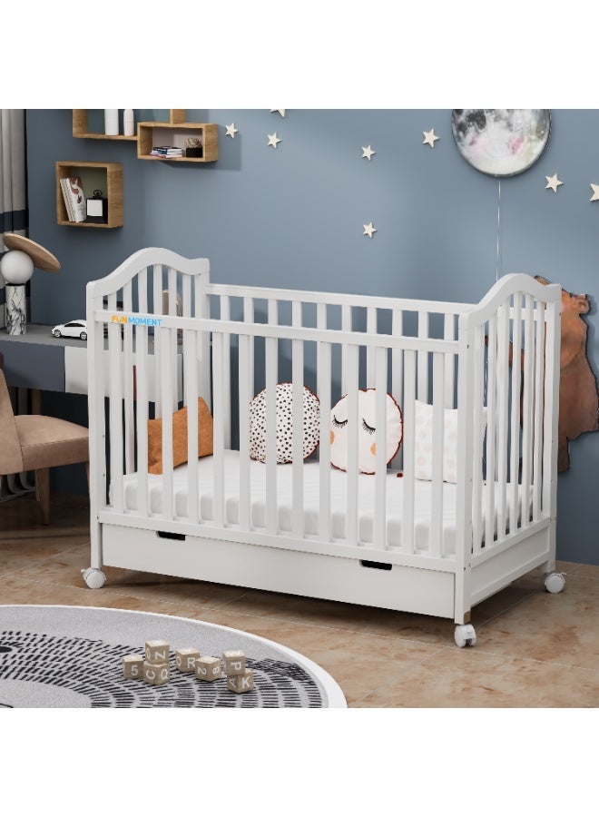 FUN MOMENT Baby's bed with storage drawer 120 x 60 cm - Image 3