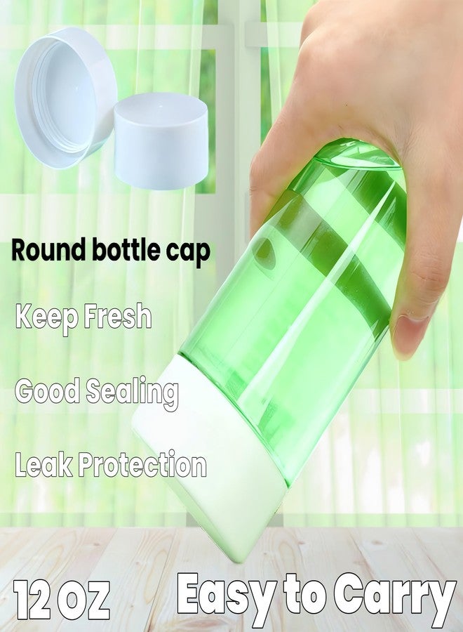 Tlence 24 Pack Sensory Bottles with Lids, 12 OZ/ 350 ML Empty Plastic Bottle, Leakproof Drink Container Bulk, Reusable Clear Calming Jars for Classroom Party, Great for Juice Milk Water Beverages - Image 3