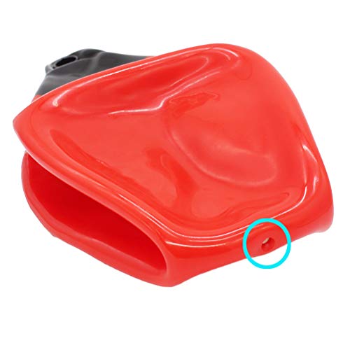 X-Haibei 2 Pcs Boat Fenders Ball Round Anchor Buoy, Dock Bumper Ball Inflatable Vinyl Shield Protection Marine Mooring Buoys Red Dia. 9.8inch * H 12.2inch - Image 4