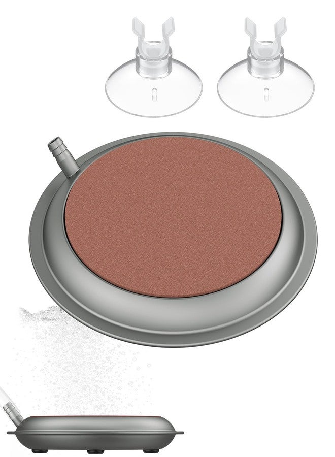 Pawfly Aquarium Air Stone Disc, 4.2 Inch Air Stone with Suction Cups Aquarium Air Bubbler (Pump and Tubing Not Included), - Image 1