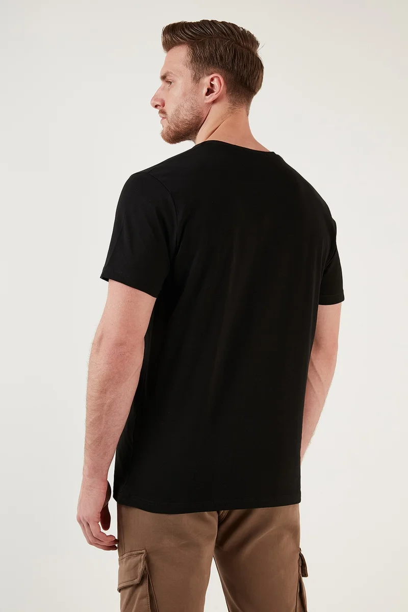 Buratti Printed Cotton Crew Neck Slim Fit T Shirt Men's T Shirt 646B3890