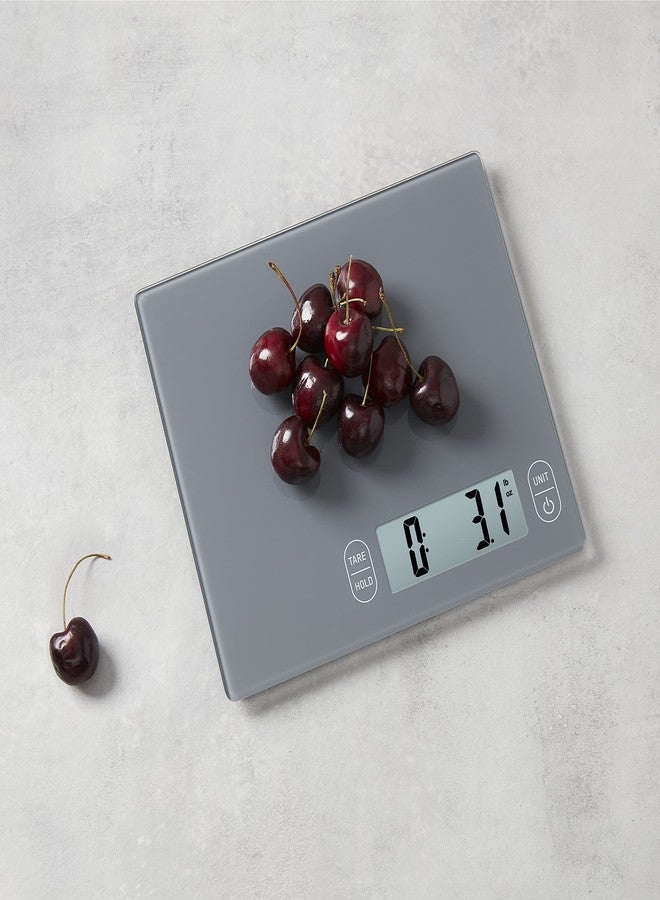 EatSmart Eat Smart Eat Smart 11lb Food Kitchen Glass Scale, Grey - Image 5