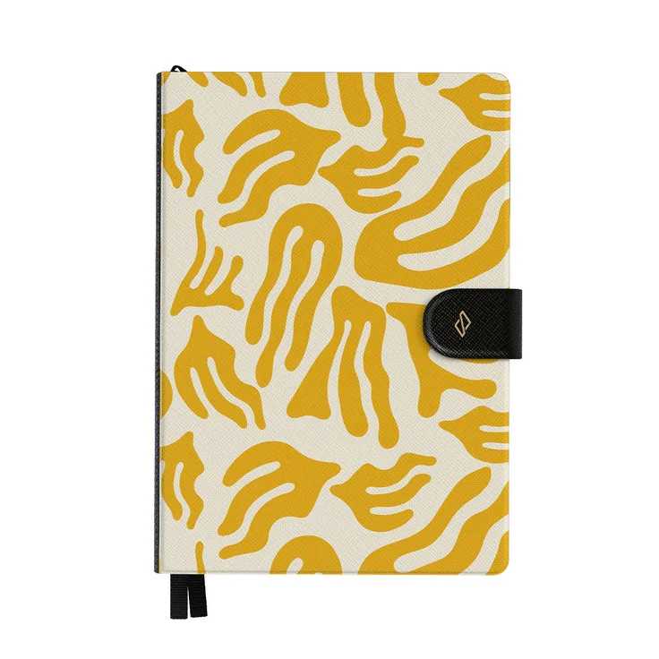 بورجا منظم بورجا  غير مؤرخ إنفينيتي بإغلاق مغناطيسي - دفتر بغلاف مقوى من الجلد النباتي،  صفحة، ورق   جرام، ربط مسطح، جيب خلفي وعلامات شريطية - أشعة الشمس