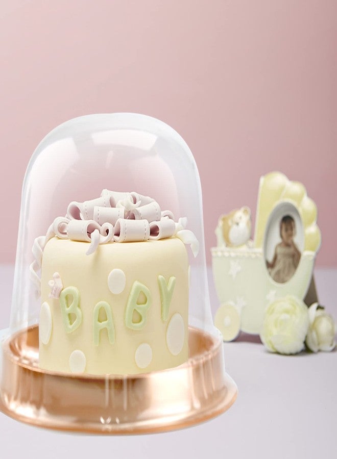 MR.FOAM Clear Plastic Cupcake Container,25 PC Diameter 5.3 in Height 4.2 in Muffin Pod Dome Disposable Individual Box Single Holders With Lid for Wedding Birthday Christmas Halloween - Image 4