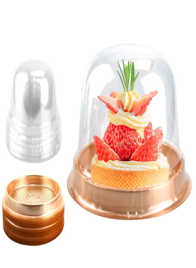 MR.FOAM Clear Plastic Cupcake Container,25 PC Diameter 5.3 in Height 4.2 in Muffin Pod Dome Disposable Individual Box Single Holders With Lid for Wedding Birthday Christmas Halloween - Image 1