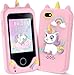 WEOLULI Kids Smart Phone for Girls Christmas Birthday Gifts for Girls Boys Age 310Kids Gift Toys Cell Phone Toddler Learning Play Toy Phone with Dual Camera Game Music Player - Image 3