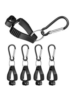 Generic Glove Clip -Carabiner Hook Black Work Safety Clip Glove Keeper, Glove Grabber Clip Holder Glove Keeper for Belt Loop, Guard Labor WorkerHelmets Hanger Grabber Catcher 5Pcs  - Image 1