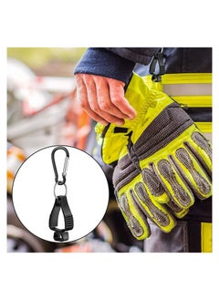 Generic Glove Clip -Carabiner Hook Black Work Safety Clip Glove Keeper, Glove Grabber Clip Holder Glove Keeper for Belt Loop, Guard Labor WorkerHelmets Hanger Grabber Catcher 5Pcs  - Image 5