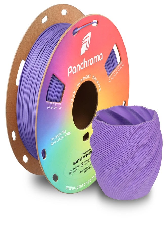 Polymaker Panchroma Matte PLA Filament, Matte Lavender Purple 1.75mm 1kg 3D Printing Filament, Formerly Polyterra Matte 3D Printer PLA Filament, Fit Most FDM 3D Printers, 1kg Spool (2.2lbs) - Image 1