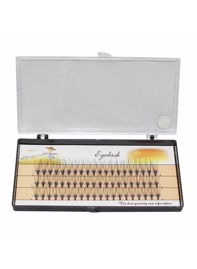 Bodermincer Scala 10 Root 60pcs Black Handmade False Eyelashes Natural Long Individual Eyelashes Extension Fake Lashes Makeup Beauty Cosmetic (16mm) - Image 2