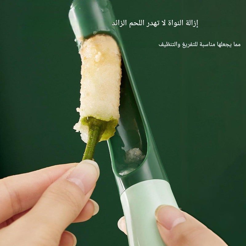 Kitchen Multi-Function Apple Corer Tool Stainless Steel Vegetable Core Remover for Pear Zucchini Eggplant & Pepper Also Works as Potato Masher (Two packs) - Image 3