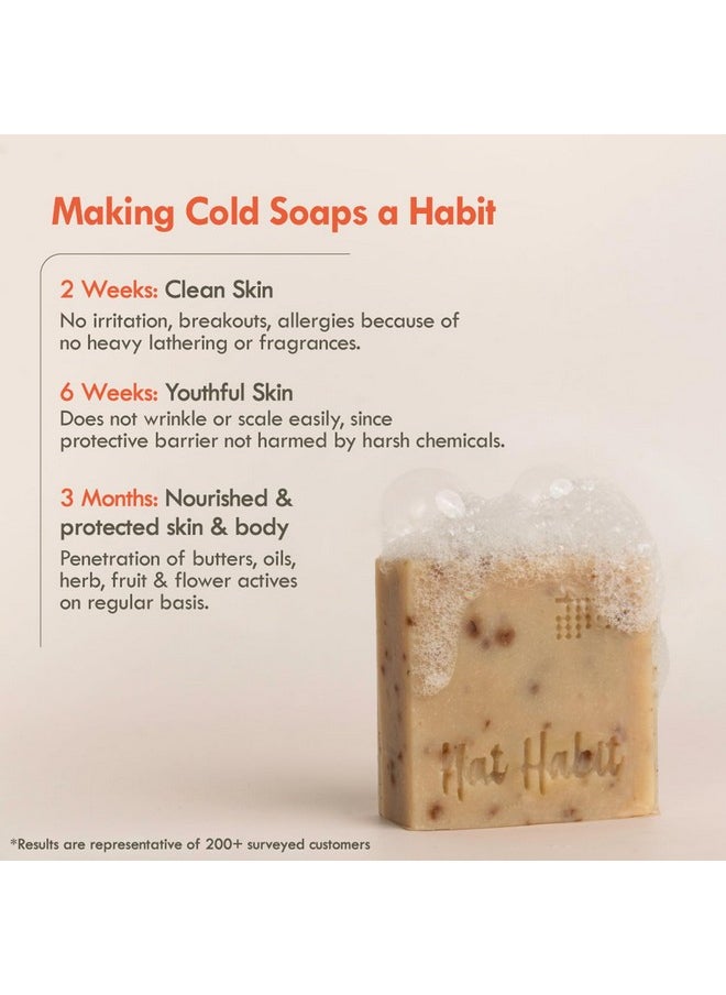 Nat Habit - Nat Habit Wild Apricot Bath Soap Enriched With Vitamins C, Made With Cold Processed For Skin Brightening,Cleansing & Removing Taning (Pack of 2 x 125 gm) - Image 1