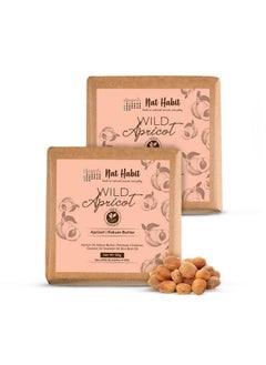 Nat Habit Wild Apricot Bath Soap Enriched With Vitamins C, Made With Cold Processed For Skin Brightening,Cleansing & Removing Taning (Pack of 2 x 125 gm)
