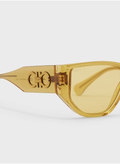 Salvatore Ferragamo Modified Rectangle Sunglasses  - Image 3
