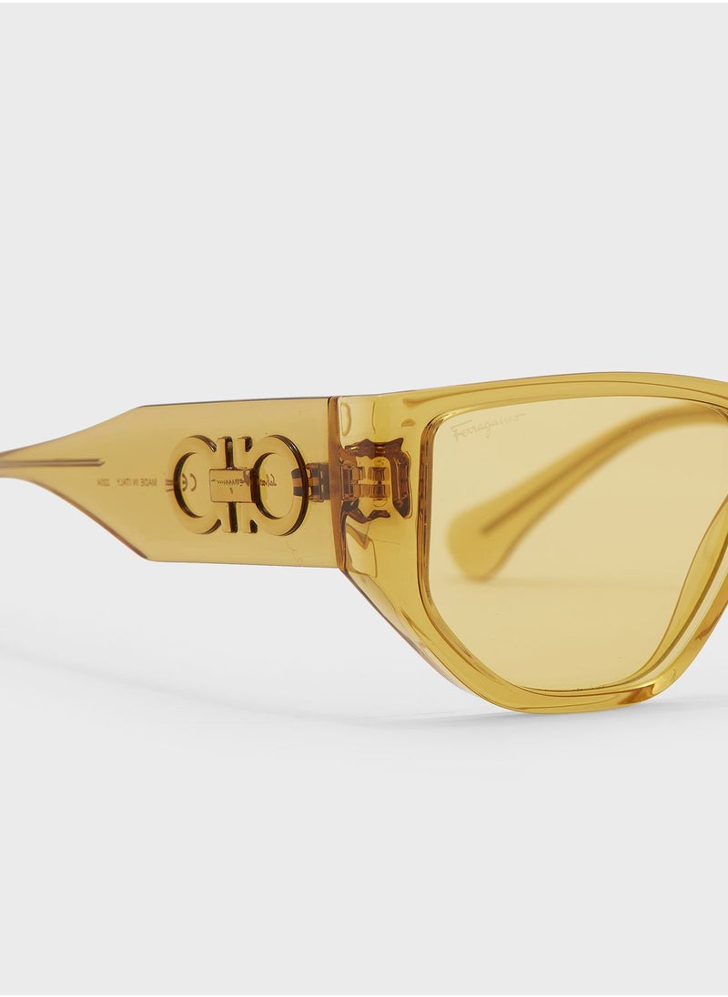 Salvatore Ferragamo - Modified Rectangle Sunglasses - Image 1