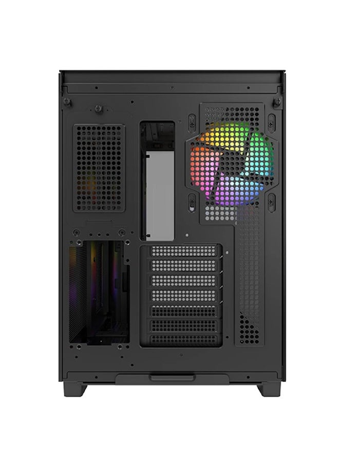 MONTECH KING 65 PRO ATX Mid Tower Case - Supports ATX/Micro-ATX/Mini-ITX, 420mm GPU, 175mm CPU Cooler, 185mm ATX PSU, 7 PCIe Slots, 5 SSDs & 2 HDDs, 3 Pre-Installed ARGB PWM Fans, Extensive Fan & Radiator Support (Top: 360mm, Side: 240mm, Rear: 120mm), USB 3.0, Type-C, Reversed ARGB, Dust Filter  - Image 3