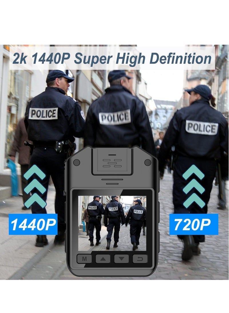 SYOSI 1440P Police Body Camera, Waterproof Premium Portable Cam with Audio Recording, Night Vision, 3000mah Battery Last 11-12 Hrs, for Law Enforcement, Security Guard, Civilian  - Image 5