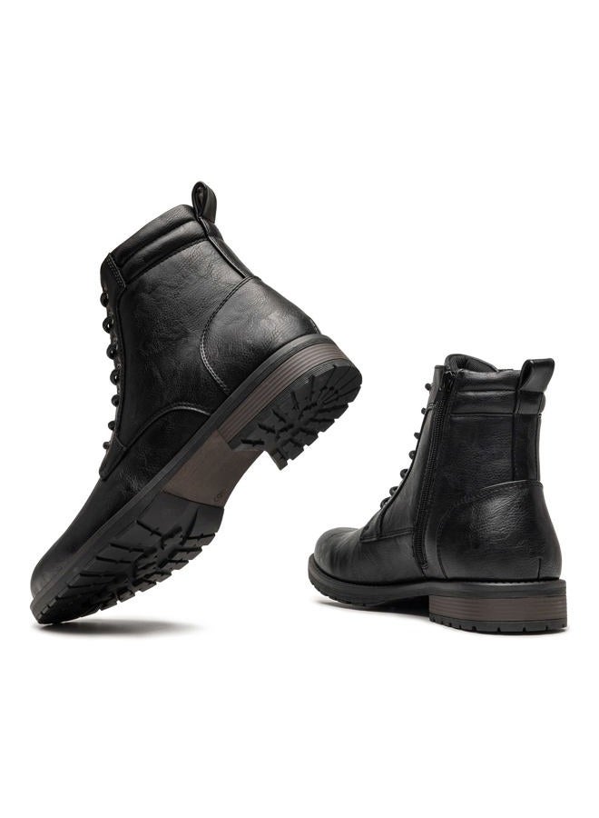 AMAPO Men's Chelsea Boots Slip-on Formal Dress Boots for Men Casual Ankle Men Boots Black-22716 9.5, 43 EU - Image 2