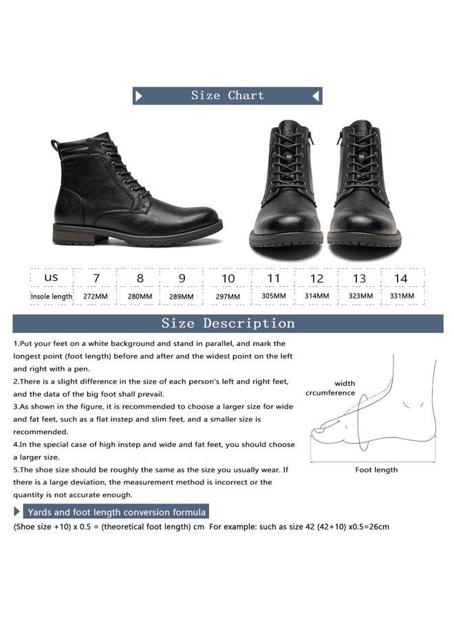 AMAPO Men's Chelsea Boots Slip-on Formal Dress Boots for Men Casual Ankle Men Boots Black-22716 9.5, 43 EU - Image 4