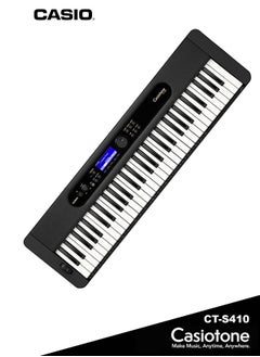 CT-S410 Digital Piano Keyboard - 61 Keys – 600 Tones – 200 Rhythms – Touch Response, With Power Adaptor