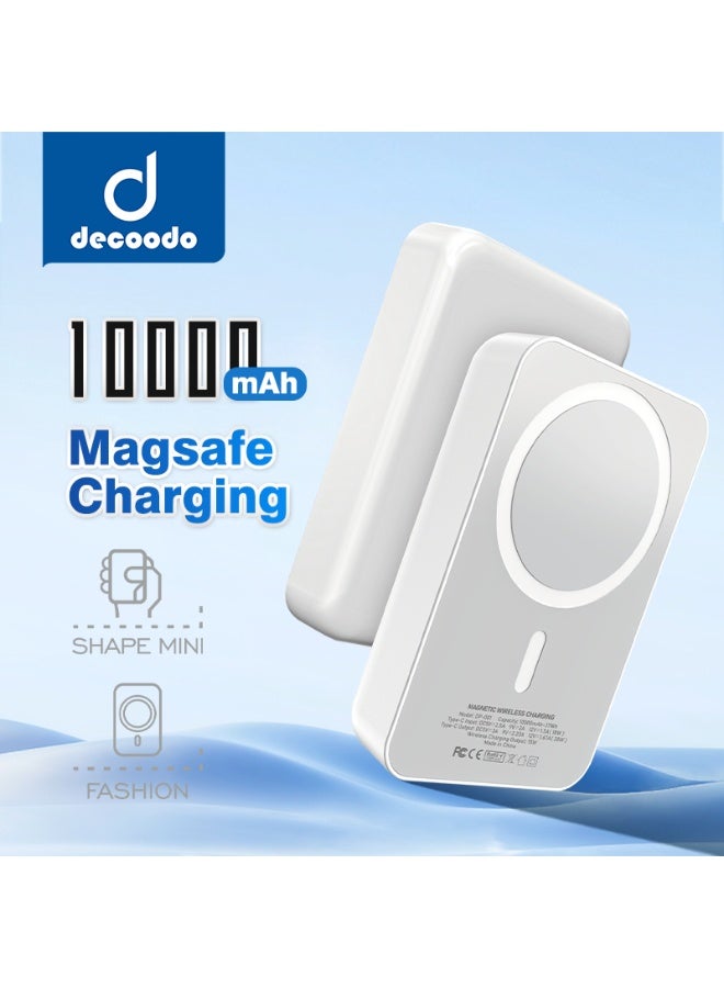 Decoodo DP-001 Power Bank – 10,000 mAh, Wireless 15 W, USB‑C 20 W, Fireproof PC Housing - Image 1