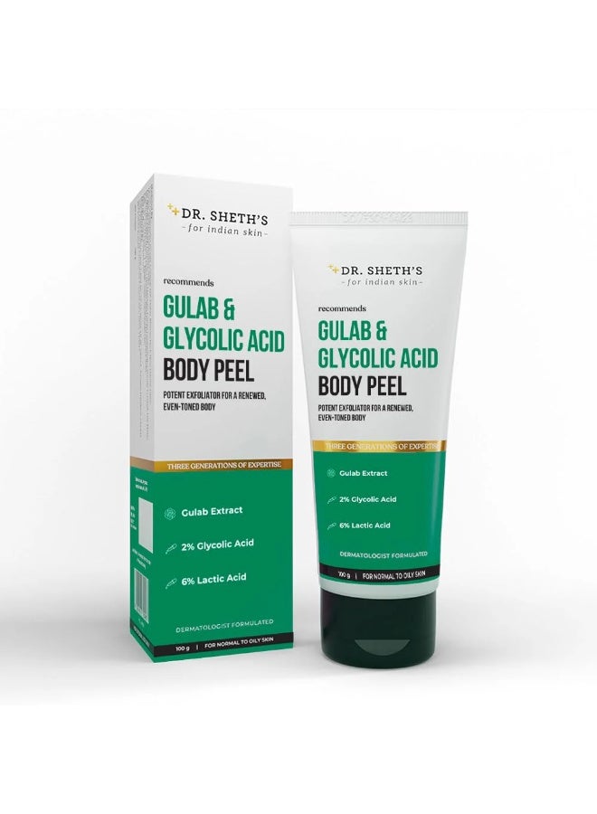 Dr. Sheth's Dr. Sheth’s Gulab & Glycolic Acid Body Peel 100 gm - Image 1