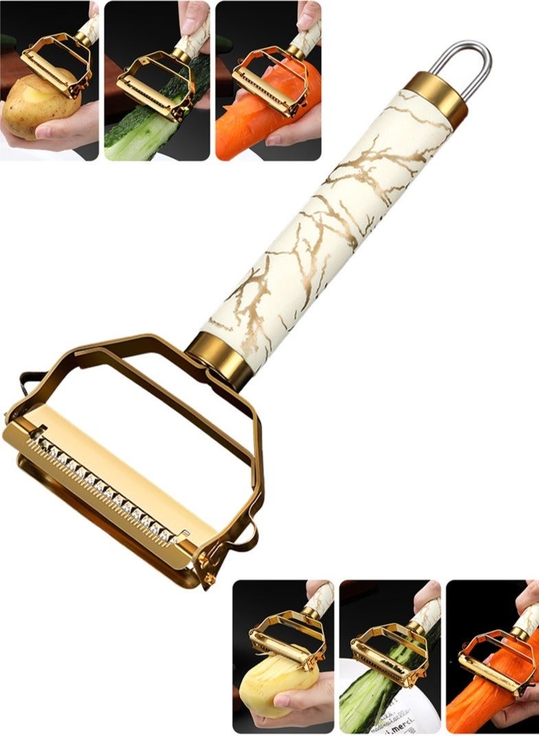 Stainless Steel Peeler, 18x8x2cm,golden - Image 1