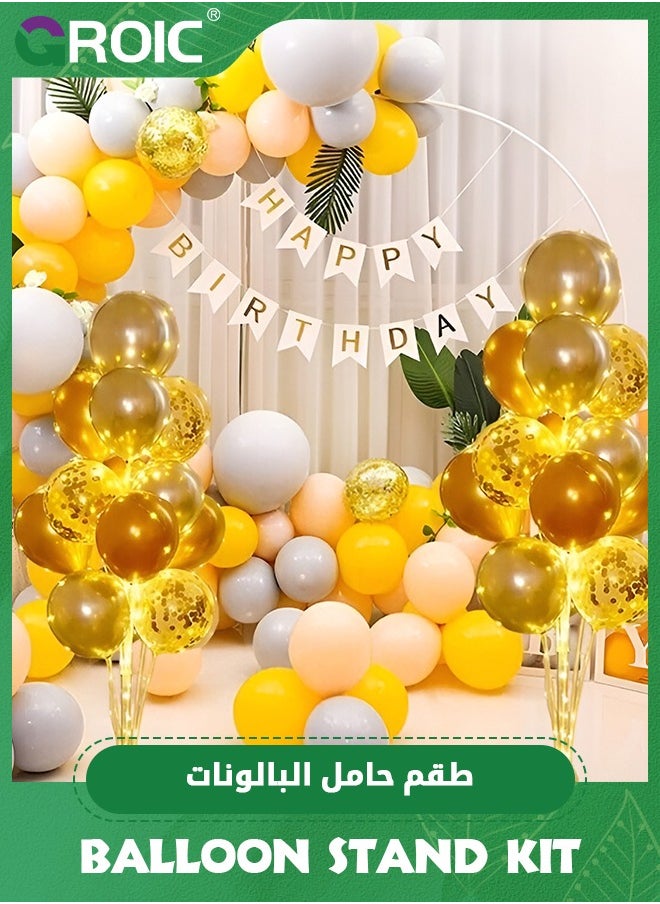 GROIC Party Balloons ,2Pack Balloon Stand, Golden Birthday Party Decoration Bachlor Banquet Graduation Balloon Centerpieces,Party Decoration,Party Decoration  - Image 5