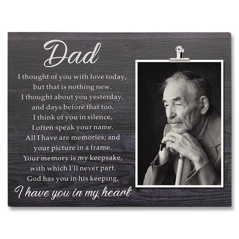 ZENNLAB Memorial Picture Frame 787x98 inches Black for Dad Love Theme Unisex Adult