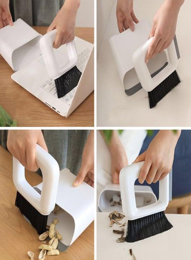JGA JOGGING ARM Mini Dustpan and Brush Wisp Broom and Dustpan Portable Handheld for Keyboard Bedroom Bathroom Kitchen Counter Camping Tent BBQ Table Pet(1 Set) - Image 2