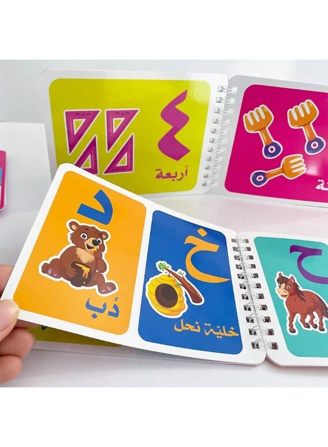 Arabic Alphabet and Number Flashcards for Children – Montessori Alphabet and Number Learning Kit – Learning Cards to Develop Reading and Concentration Skills – Suitable for Kindergarten and Early Childhood Education - Image 5