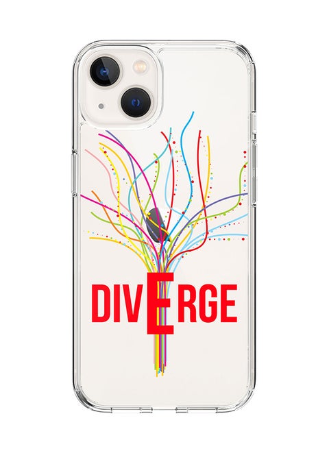Classic Clear Case for Apple iPhone 15 Hybrid Soft Case Flexible Edges Anti Drop TPU PC Gel Thin Transparent Cover [ Designed for Apple iPhone 15 ] - Diverge (White)