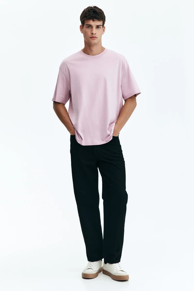 اتش اند ام تي-شيرت بقصة واسعة