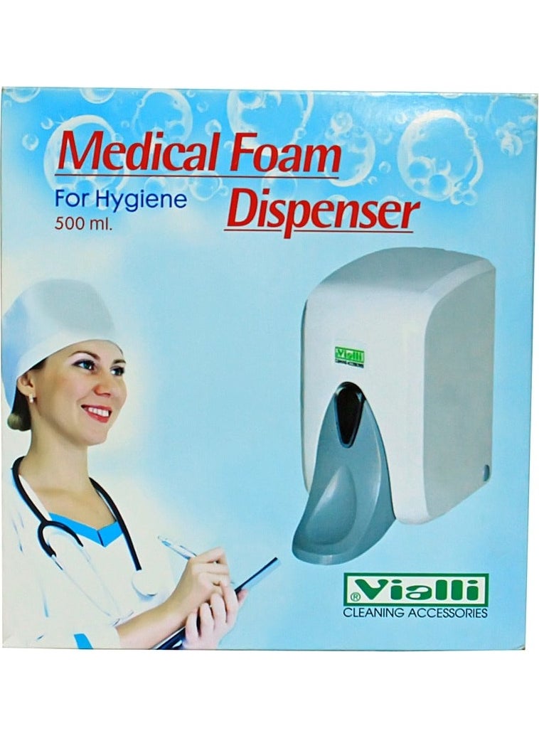 Vialli Medical Foam Soap Dispenser 500 ml White F5M  - Image 2