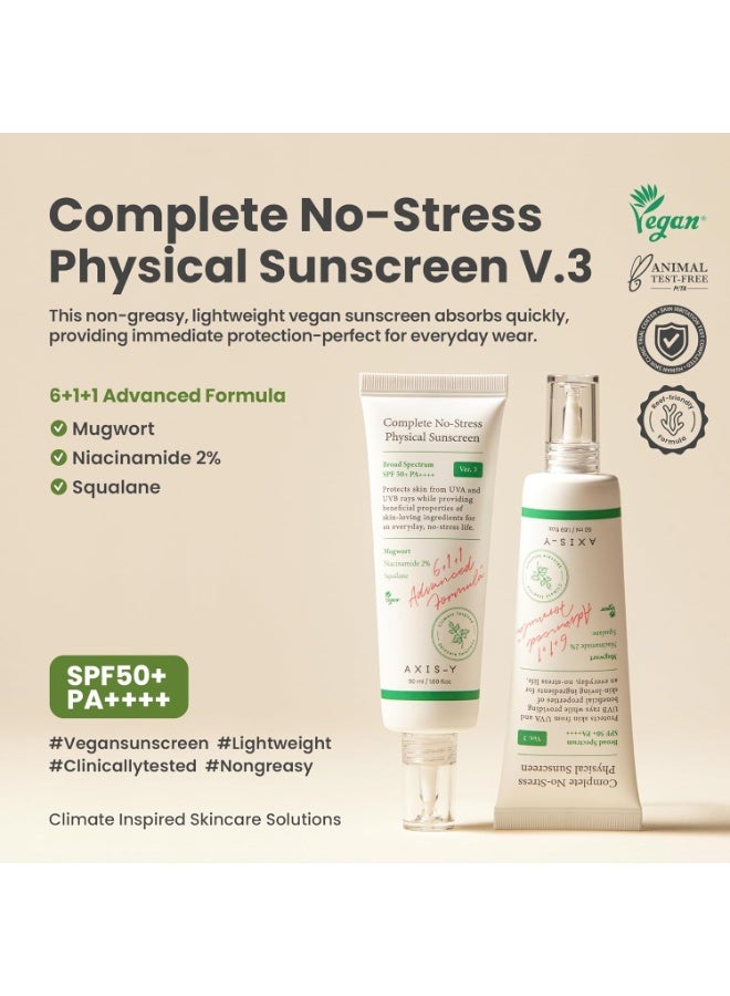 AXIS-Y Complete No-Stress Physical Sunscreen 50ml Spf50+PA++++ - Image 2