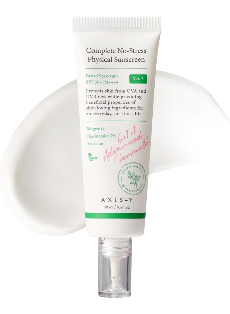 AXIS-Y Complete No-Stress Physical Sunscreen 50ml Spf50+PA++++ - Image 1
