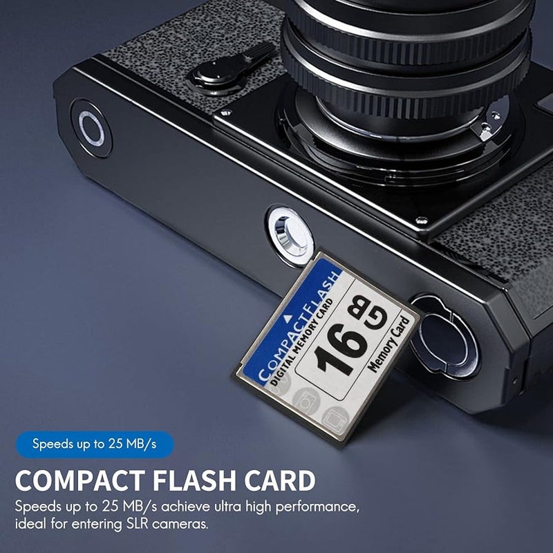 Professional 16GB Compact Flash Memory Card White and Blue - Image 3