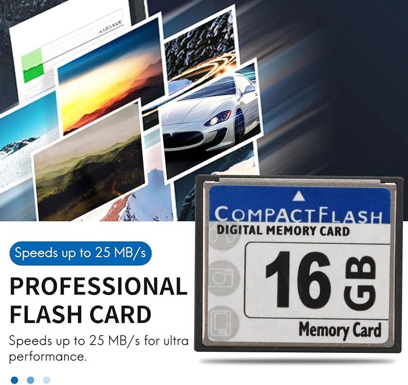 Professional 16GB Compact Flash Memory Card White and Blue - Image 4