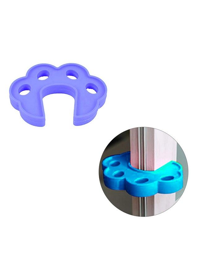 Safe-O-Kid Safe O Kid Pack Of 4 Fit All Sleek Design Strong Silicone Door Stopper Blue - Image 3