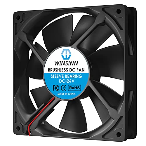 WINSINN 120mm Fan 24V Brushless 12025 120x25mm for Cooling PC Computer Case CPU Coolers Radiators - 2Pin - Image 3