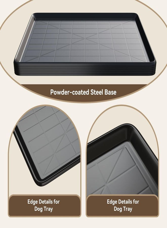 Holiwei 32" Dog Crate Tray Replacement fit for Metal Dog Crate Dog Cage Pans Plastic Tray - Image 4